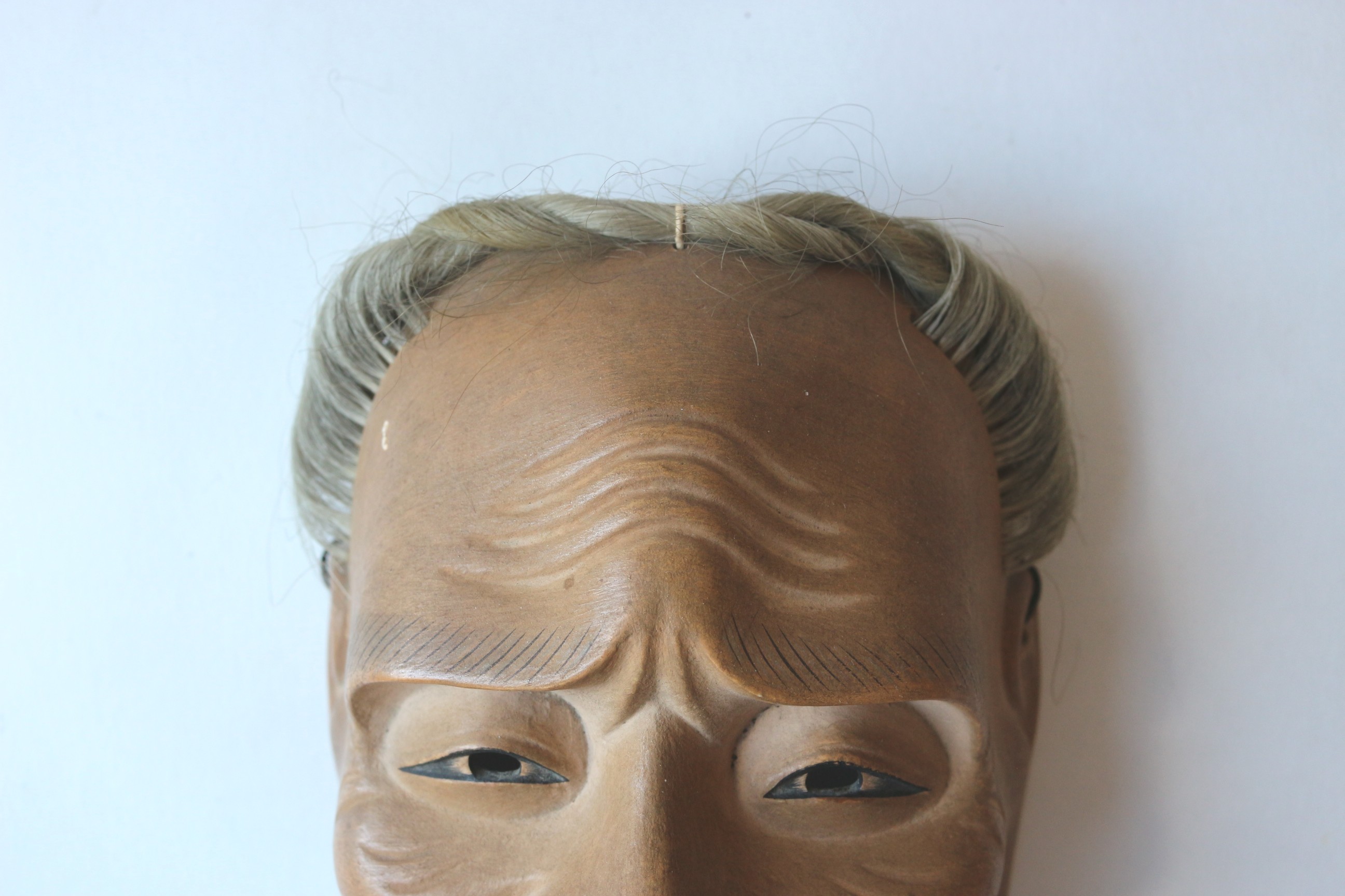 Japanese "Sankō-jō" Noh Wood Mask