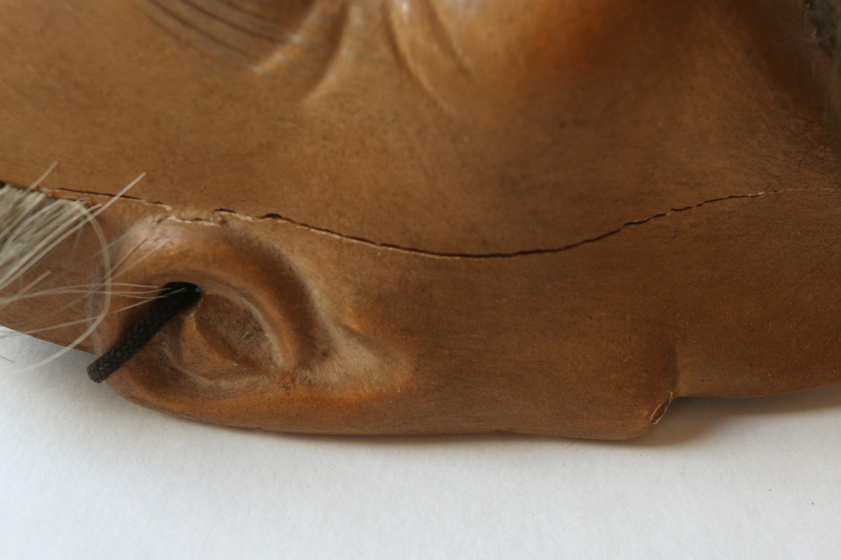 Japanese "Sankō-jō" Noh Wood Mask