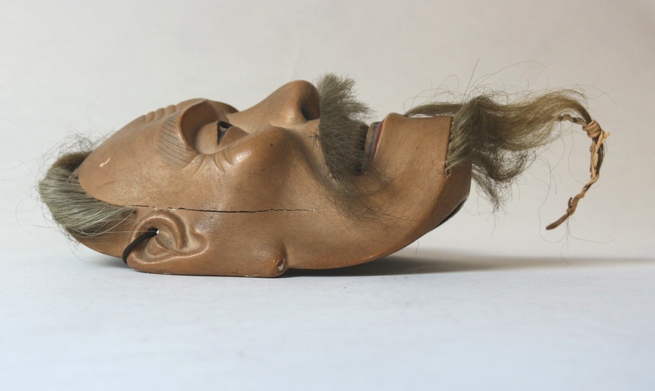 Japanese "Sankō-jō" Noh Wood Mask