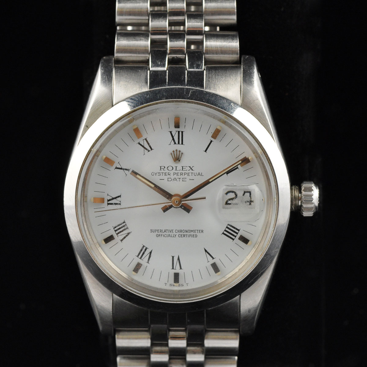 Stainless Steel Men's Roman Numeral Rolex