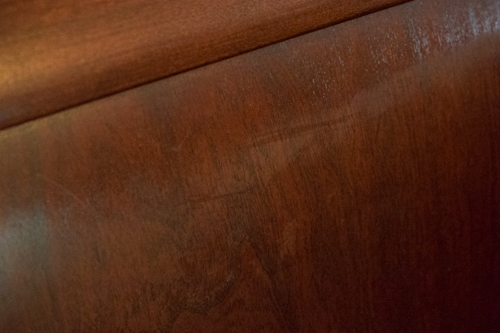 King Sized Walnut Sleigh Bed