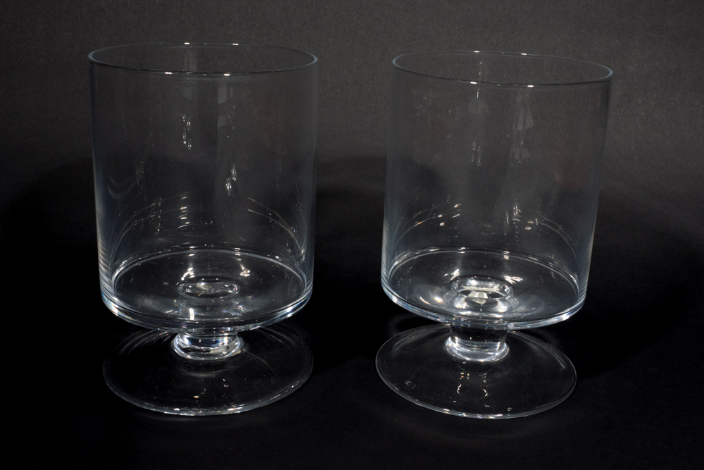 Modern Glass Pillar Candle Holders