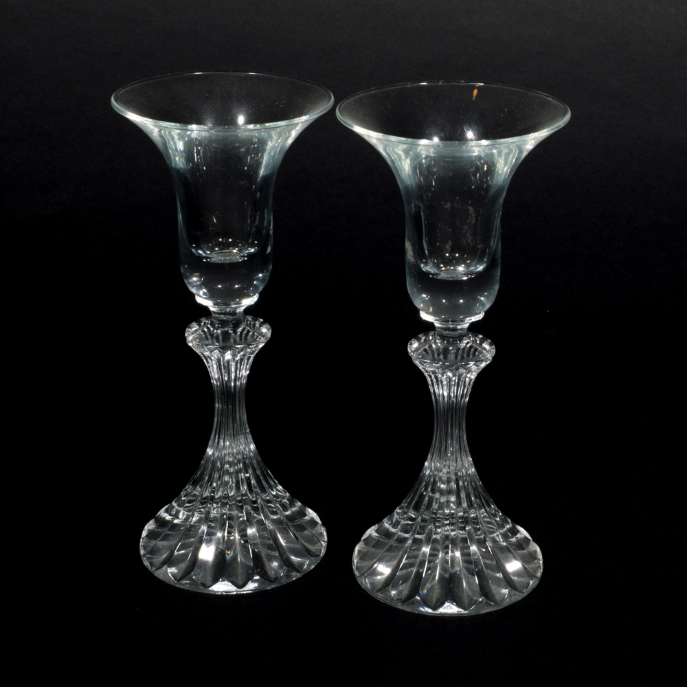 Modern Glass Pillar Candle Holders