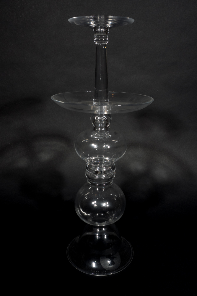 Modern Glass Pillar Candle Holders
