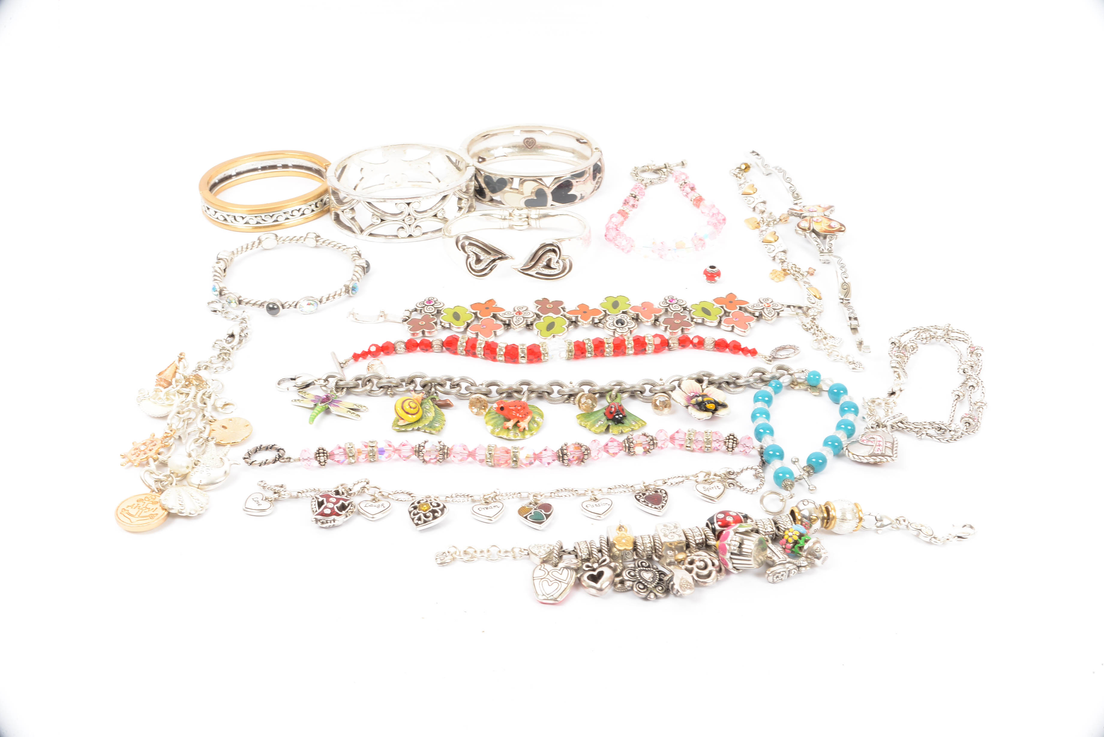 Collection of Cuff and Bangle Bracelets