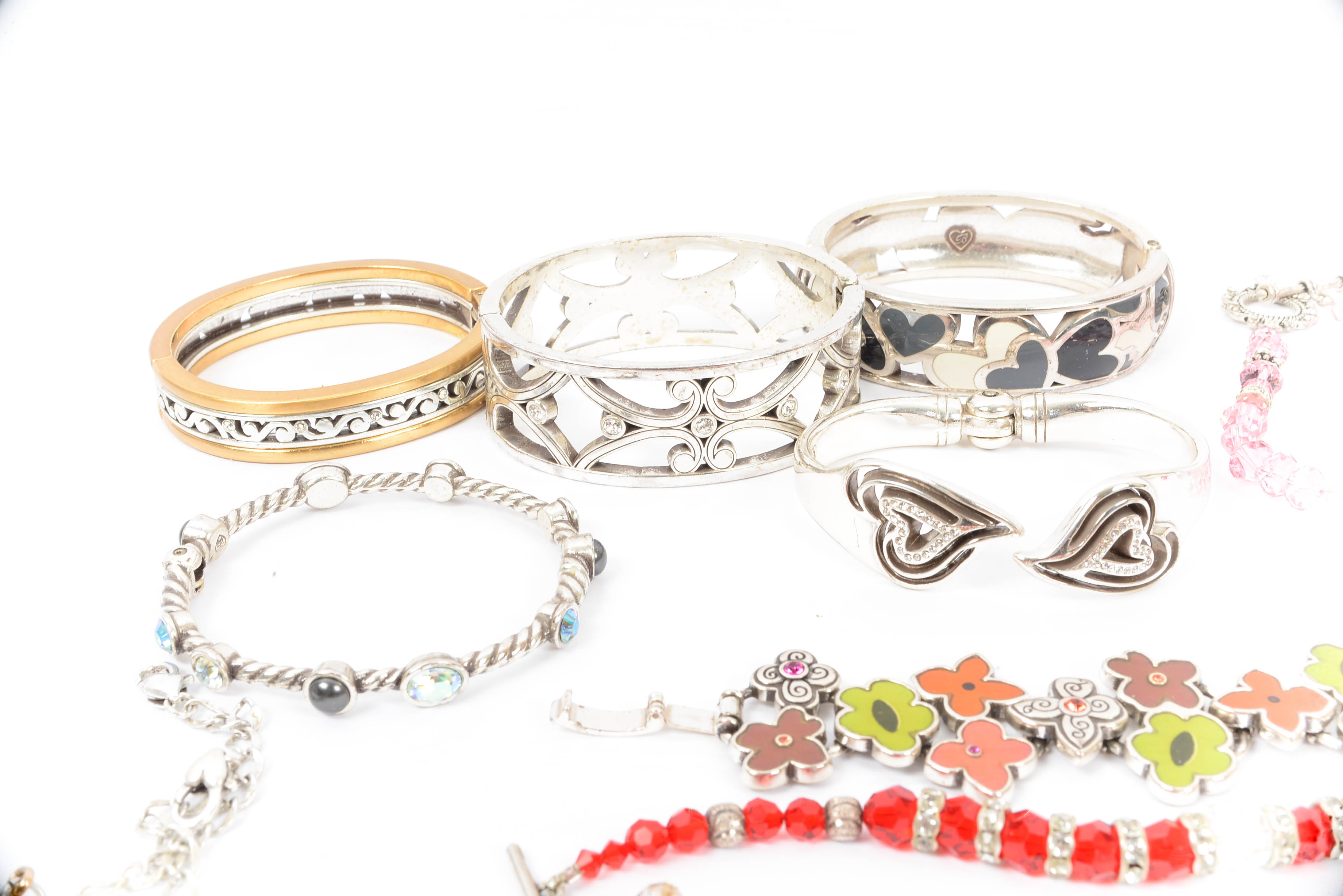Collection of Cuff and Bangle Bracelets