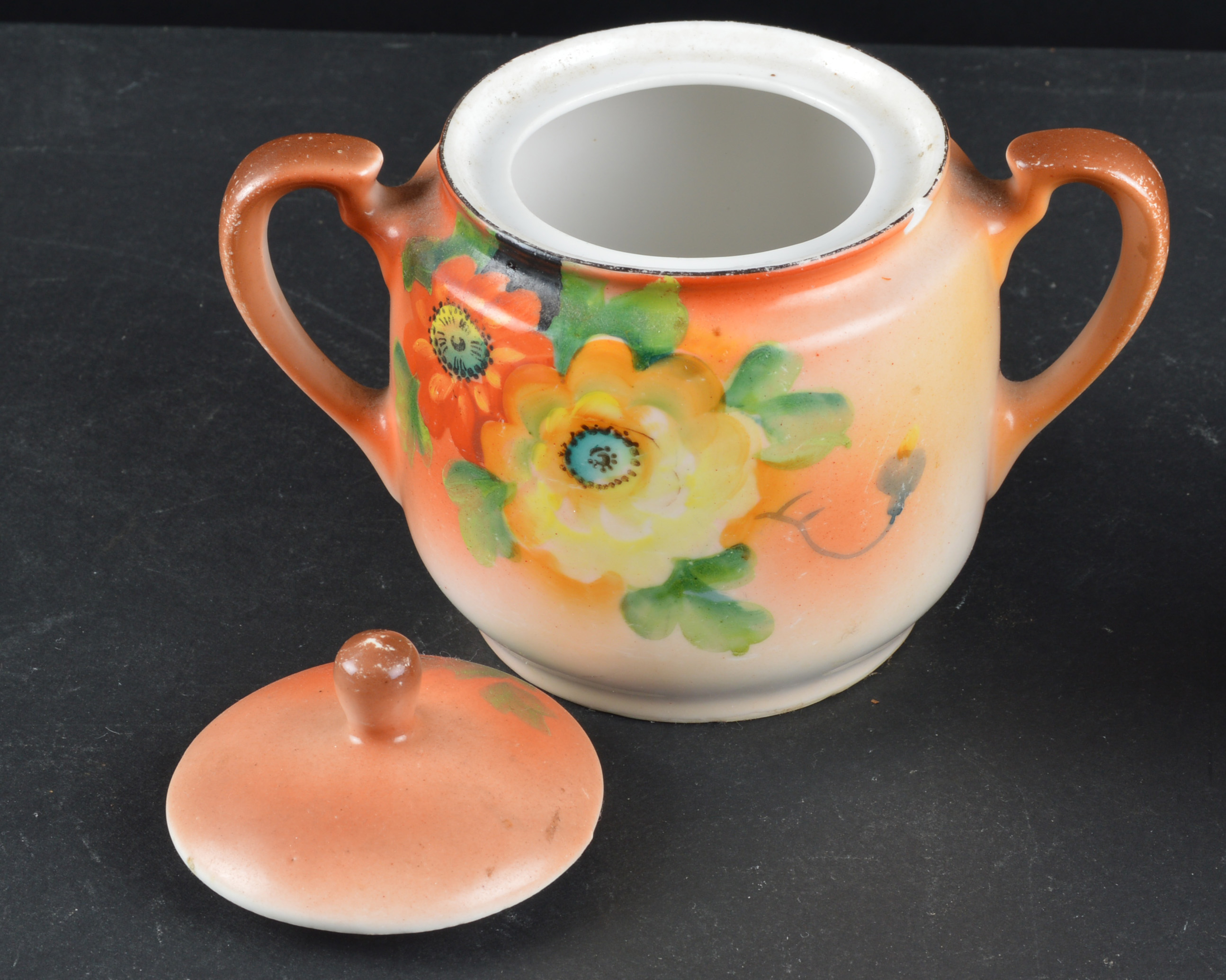 Vintage Hand-Painted Noritake Sugar and Creamer Set