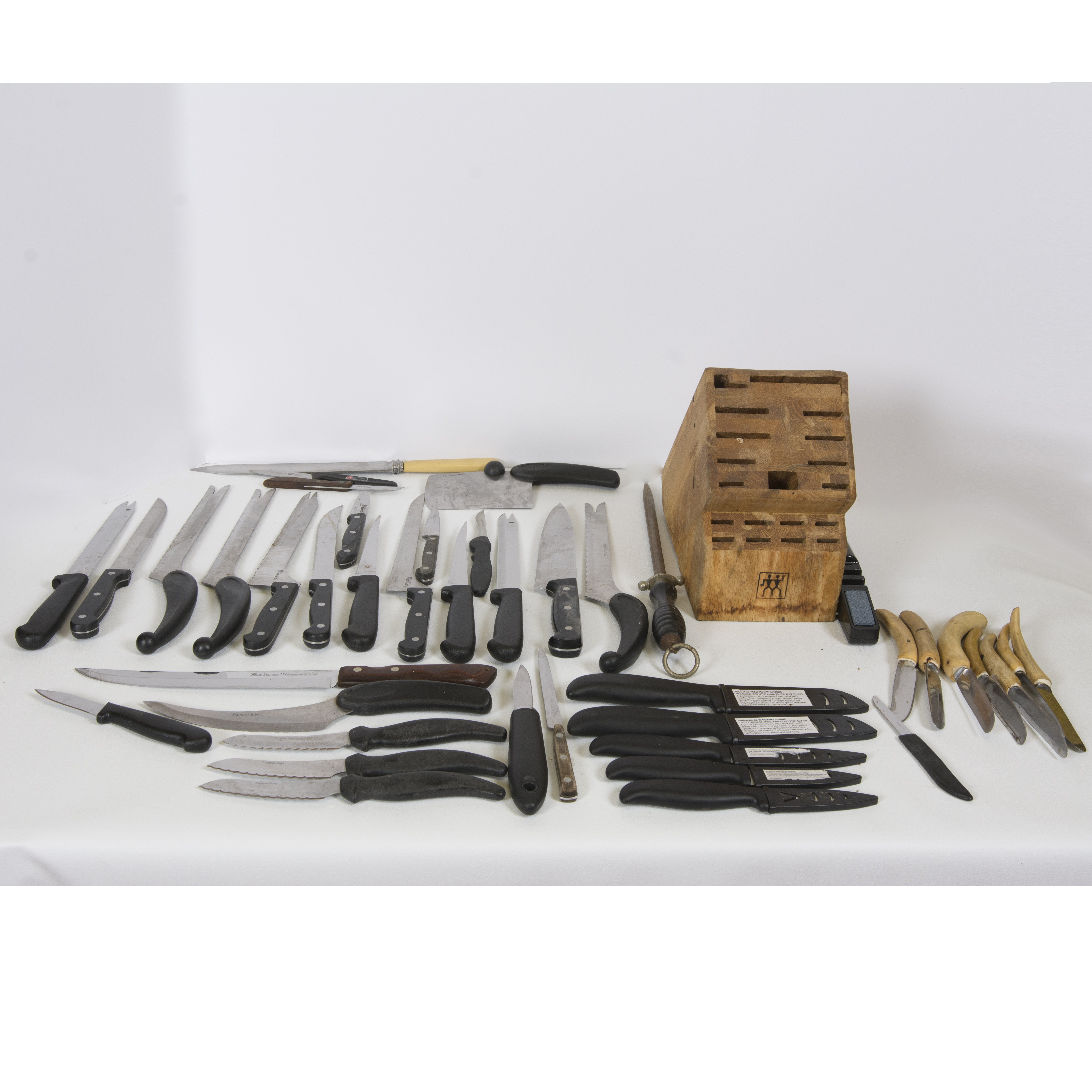 Knives and Knife Block