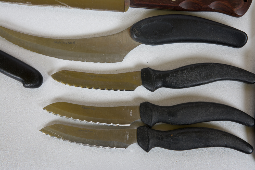 Knives and Knife Block