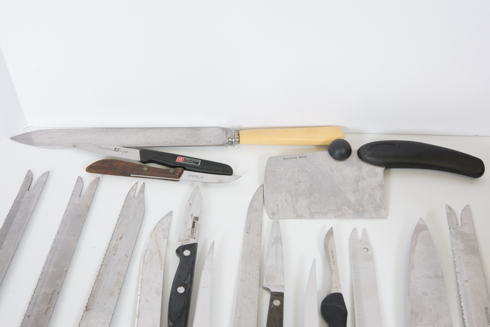 Knives and Knife Block