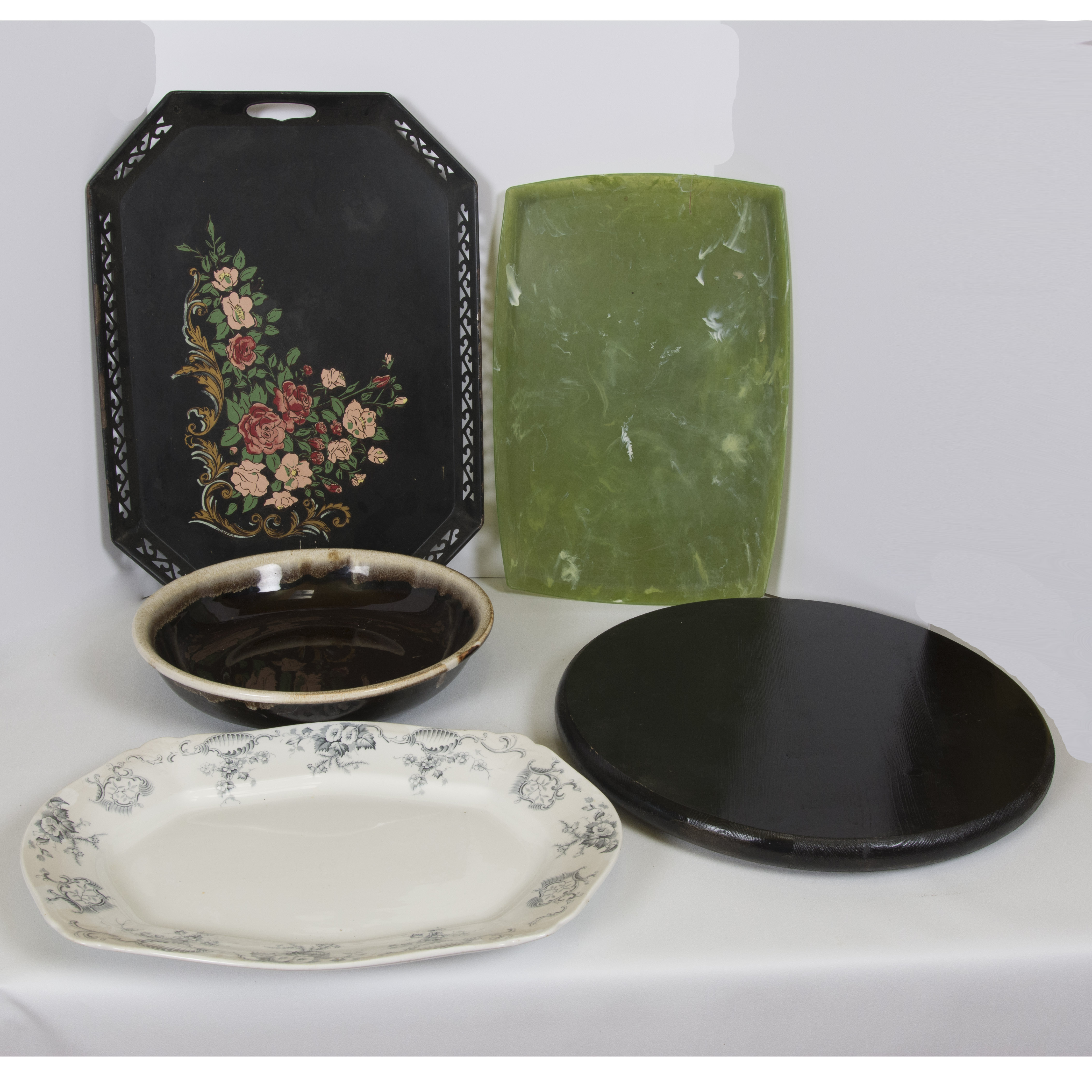 Collection of Serving Platters and Bowl