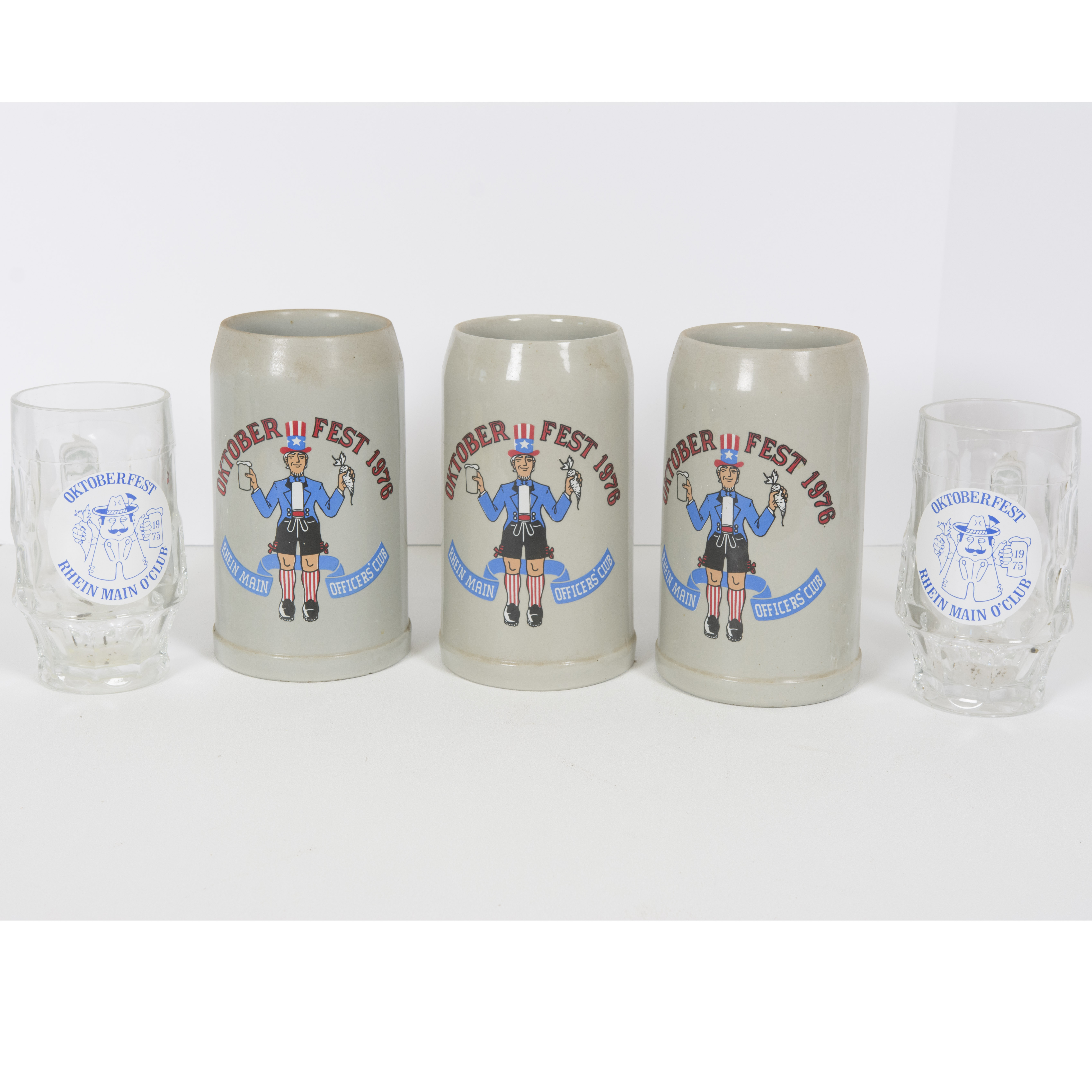 Oktoberfest Ceramic and Glass Steins