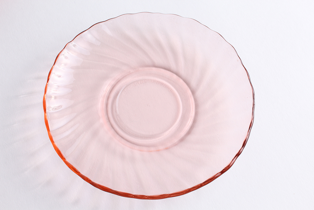 Luminarc Arcoroc France Rosaline Pink Swirl Glassware