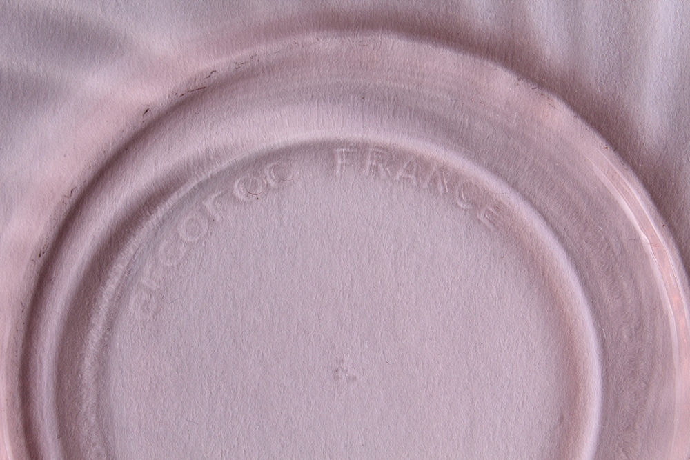 Luminarc Arcoroc France Rosaline Pink Swirl Glassware