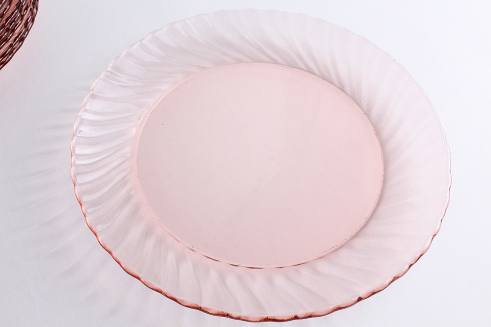 Luminarc Arcoroc France Rosaline Pink Swirl Glassware