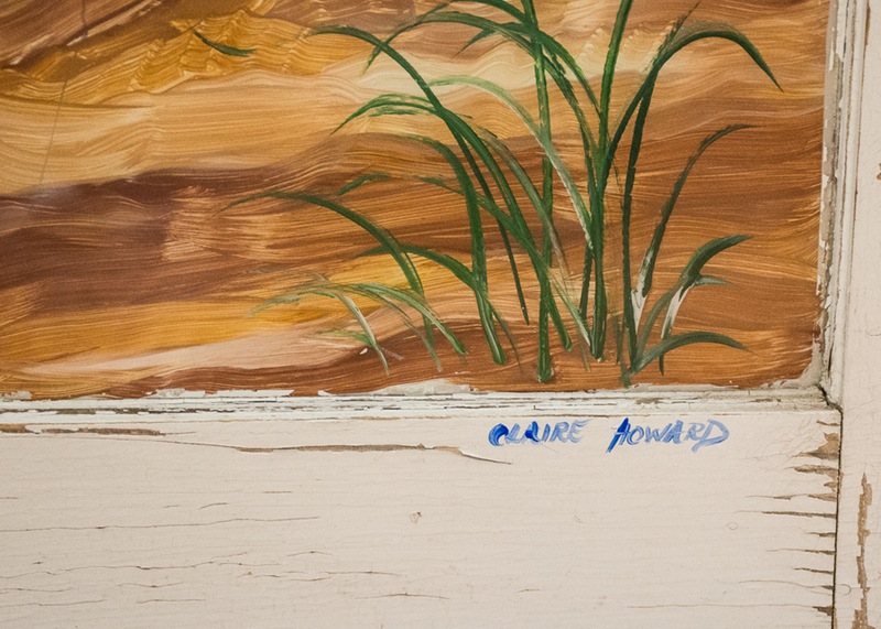 Hand Painted Beachscape Window Pane