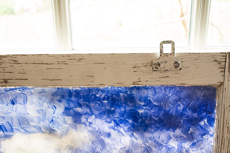 Hand Painted Beachscape Window Pane