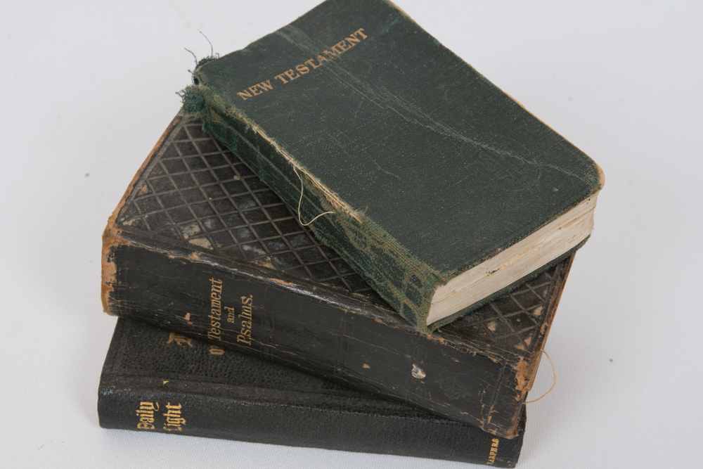 Vintage Bibles And Decorative Crosses