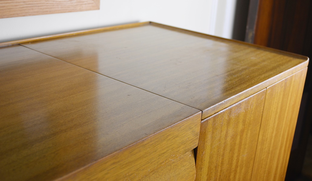 Mid Century Modern Oak Mid Height Armoire