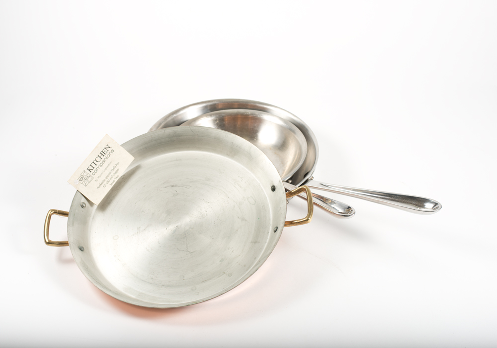 Copper Paella Pan and AllClad Pans EBTH