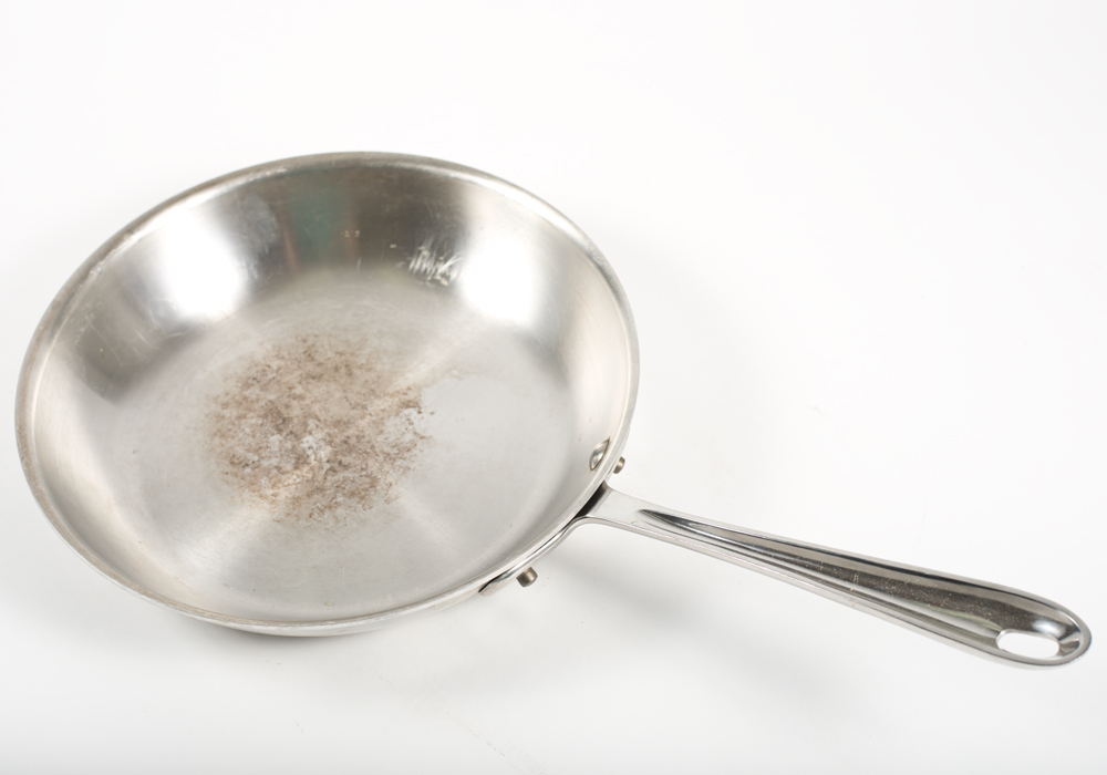 Copper Paella Pan and All-Clad Pans