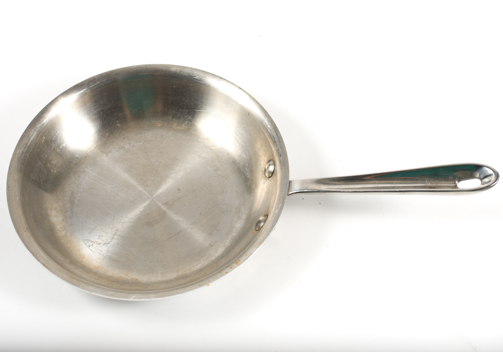 Copper Paella Pan and All-Clad Pans