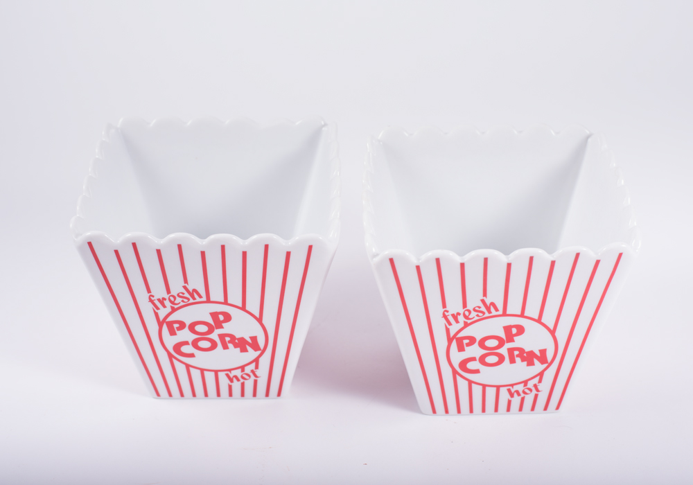 Movie Night Ceramic Serving Trio