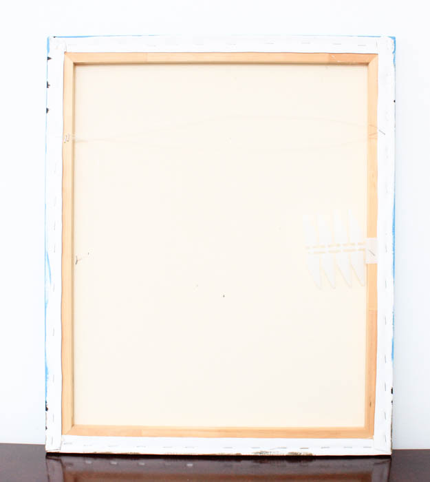 Signed Acrylic on Canvas Portrait