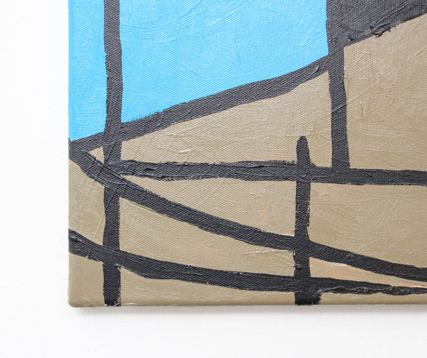 Signed Acrylic on Canvas Portrait