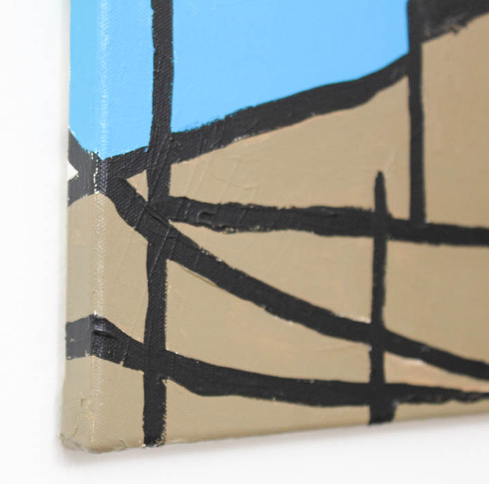 Signed Acrylic on Canvas Portrait