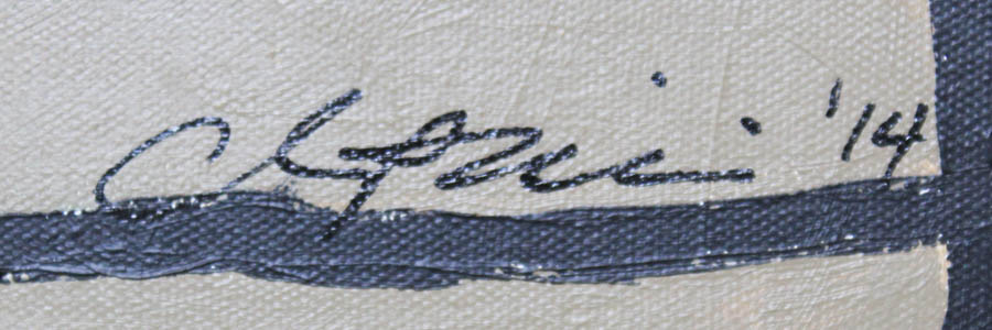 Signed Acrylic on Canvas Portrait