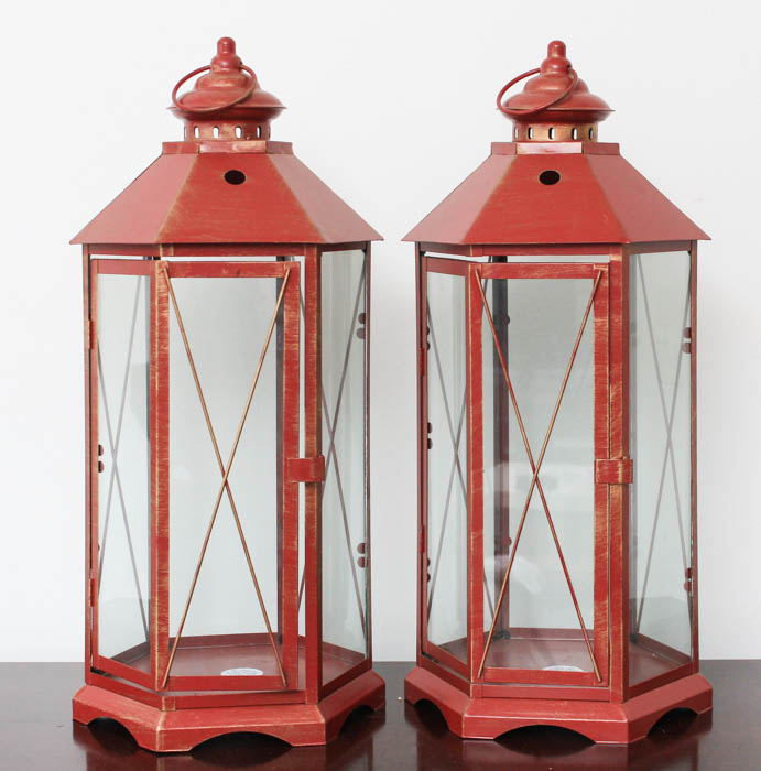 Three Metal Lanterns