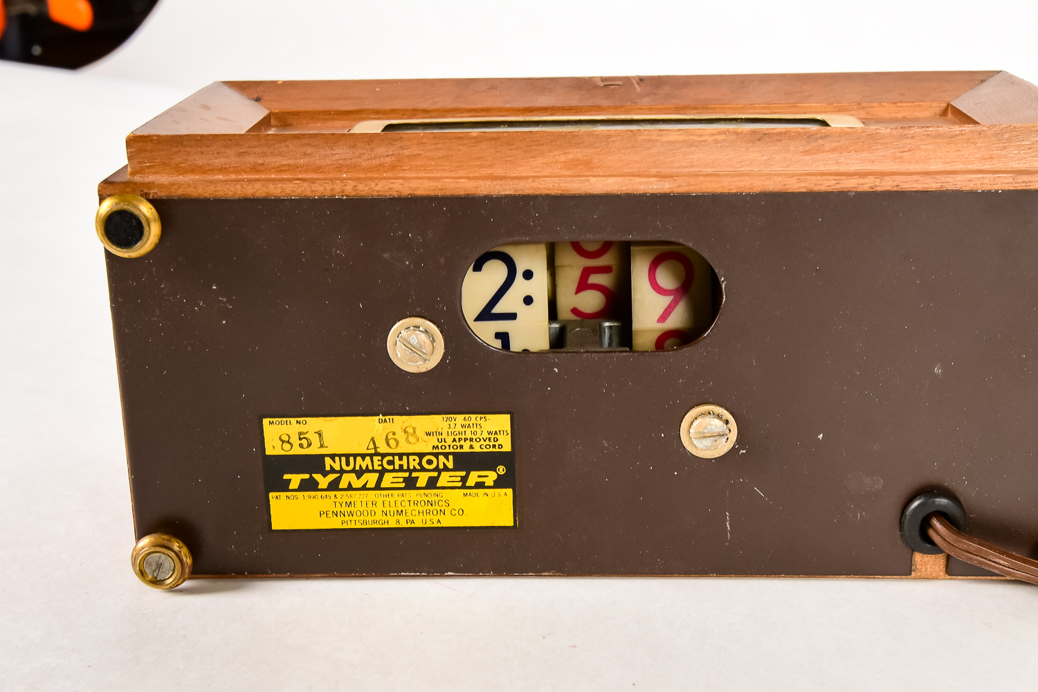 Vintage Tymeter Electric Clock