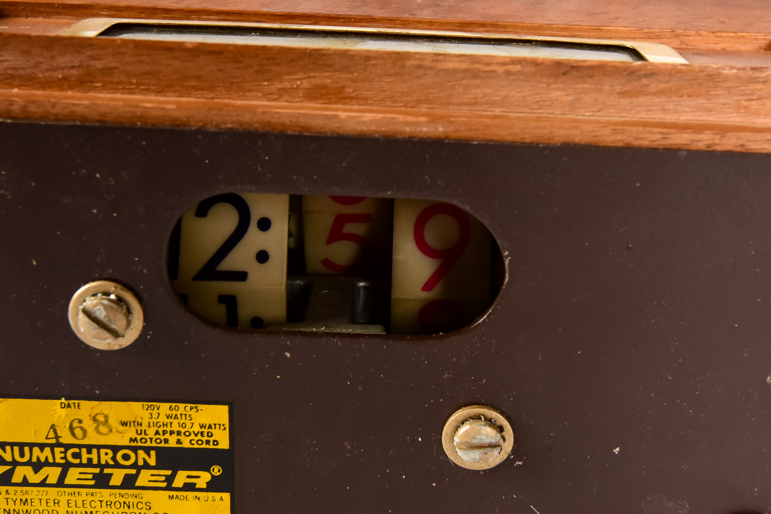 Vintage Tymeter Electric Clock