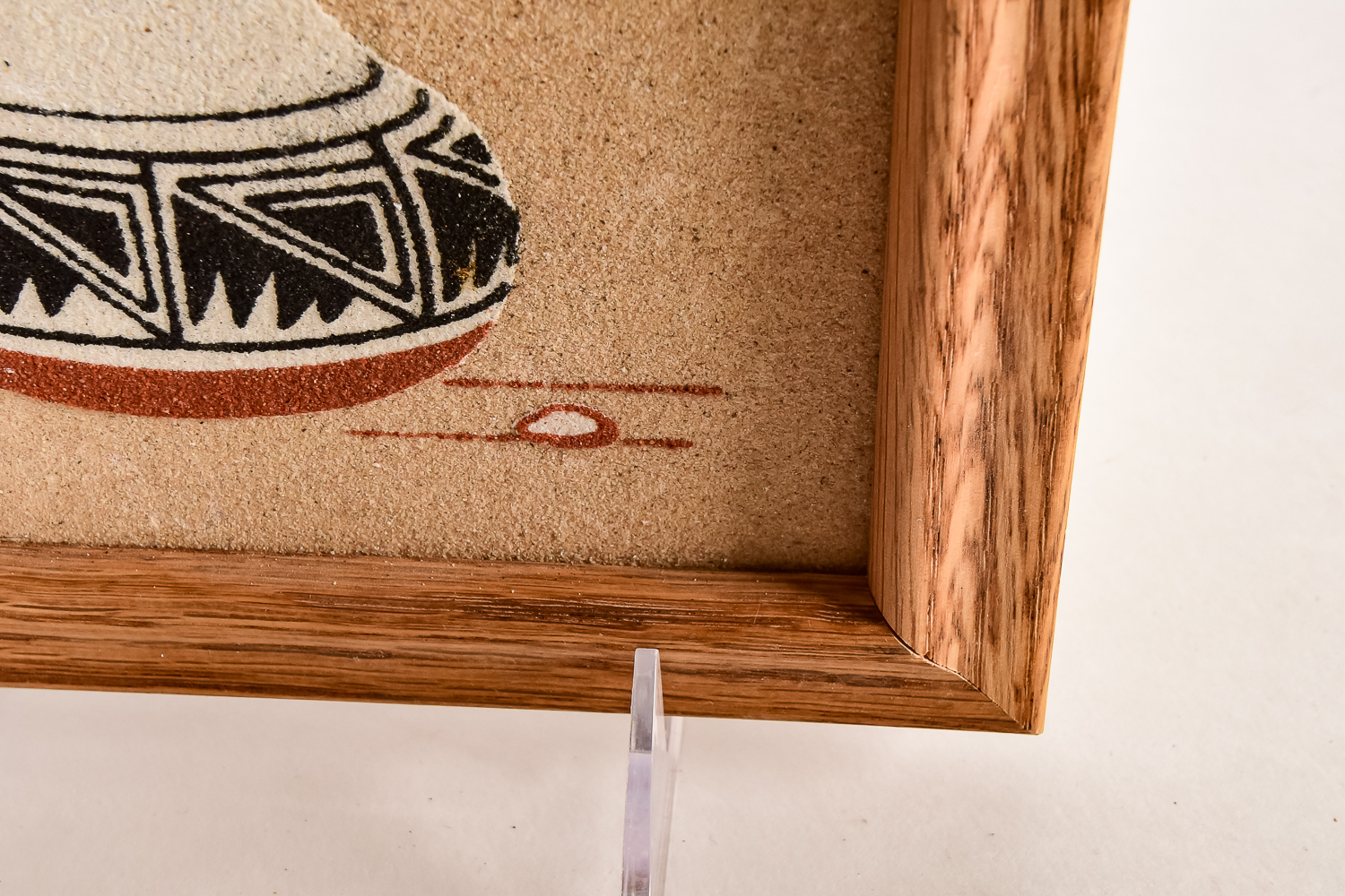 Collection of Native American Style Sand Art and Pottery