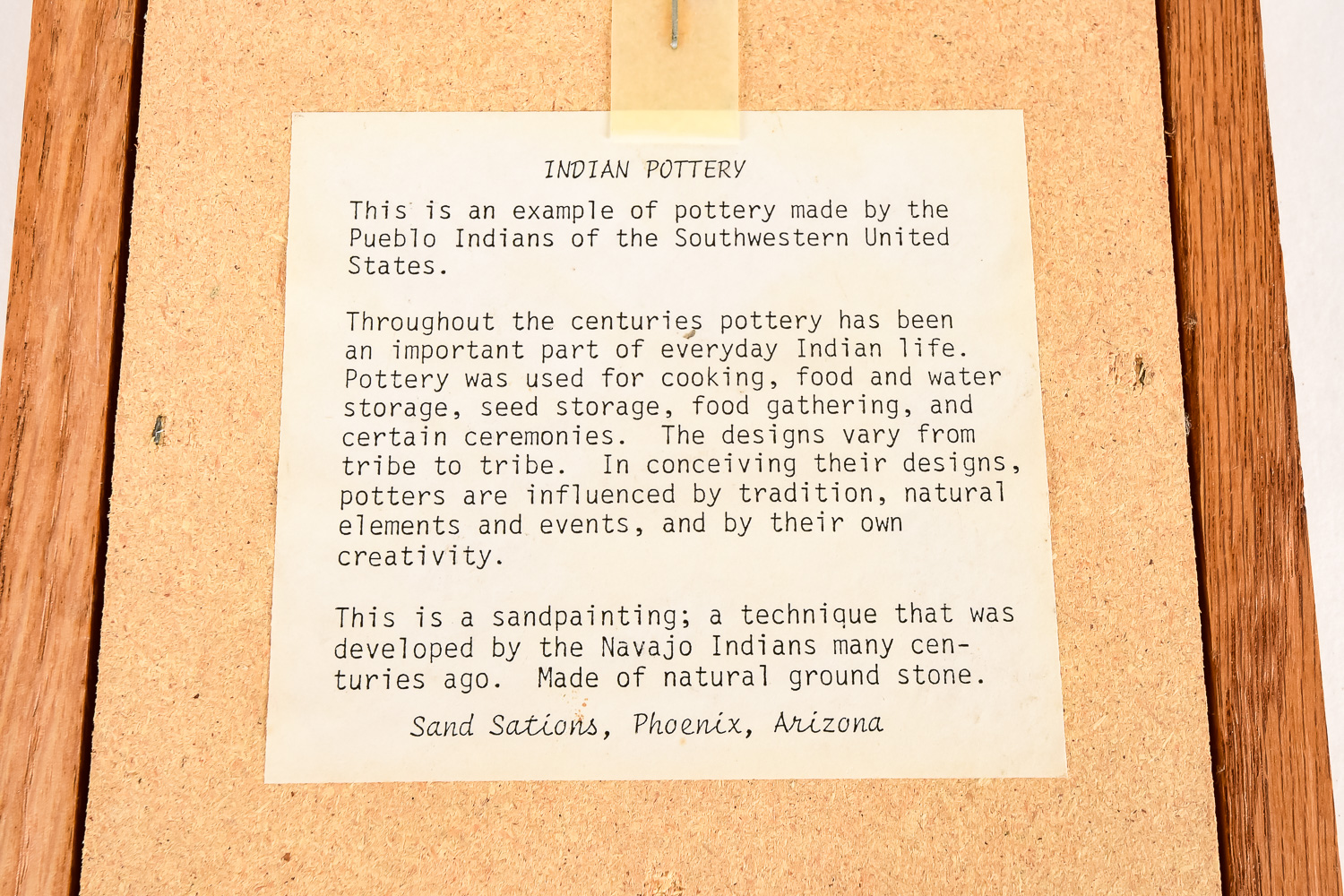 Collection of Native American Style Sand Art and Pottery