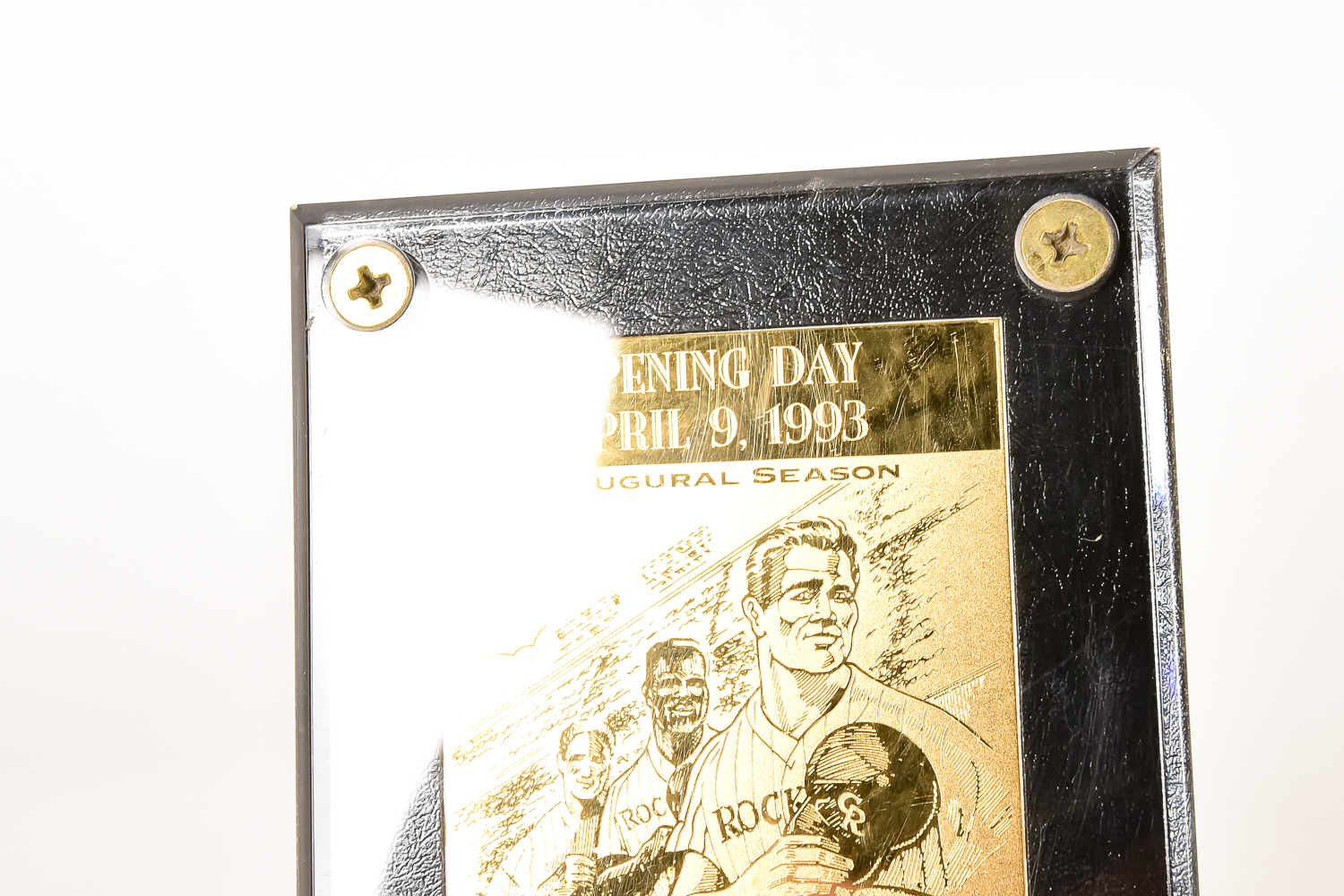 Gold Plated Colorado Rockies Opening Day Ticket