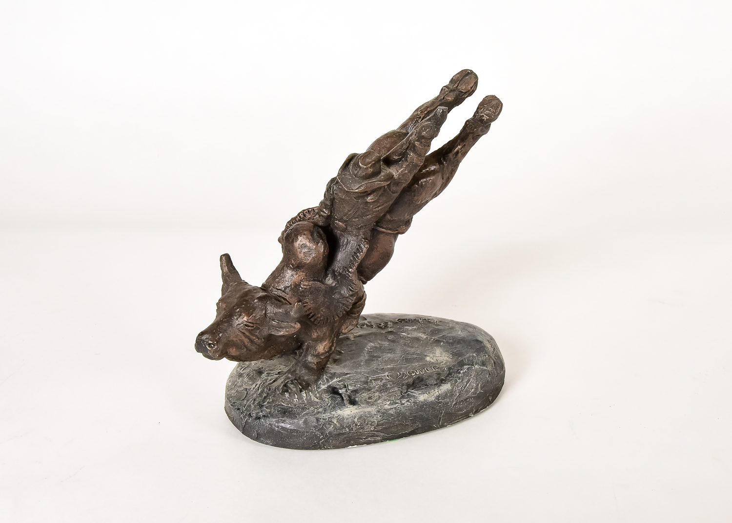 Bronze Resin Sculpture "Last Chance"