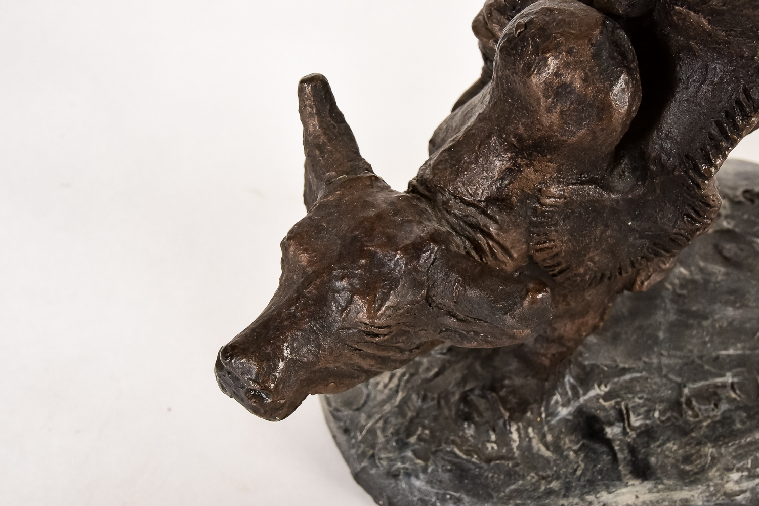 Bronze Resin Sculpture "Last Chance"