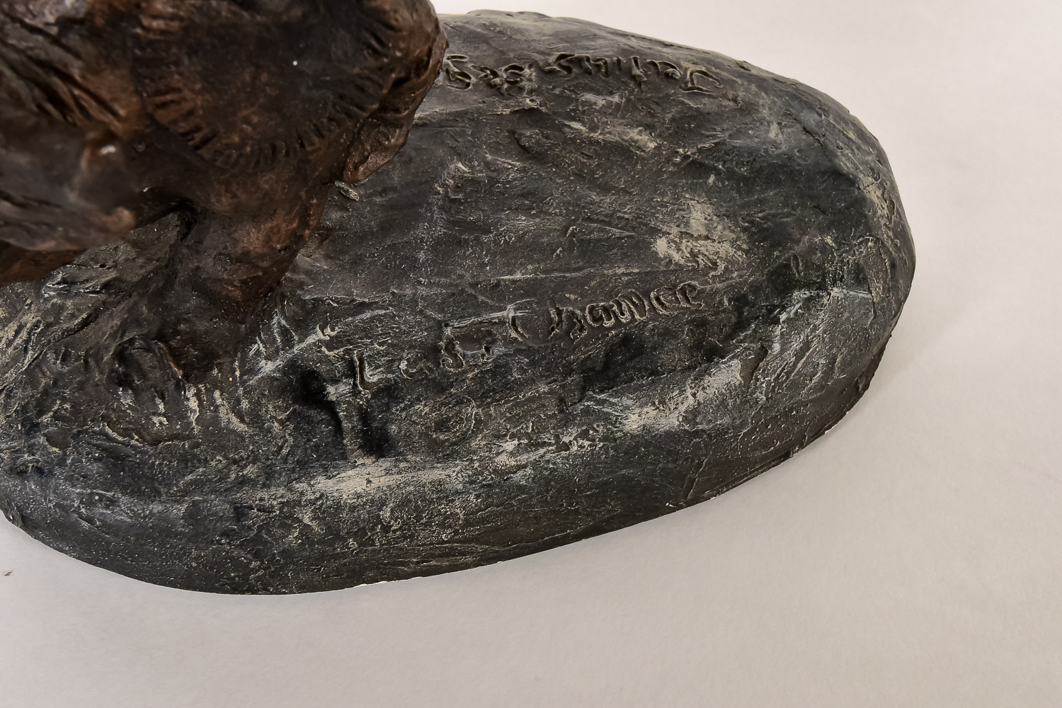 Bronze Resin Sculpture "Last Chance"