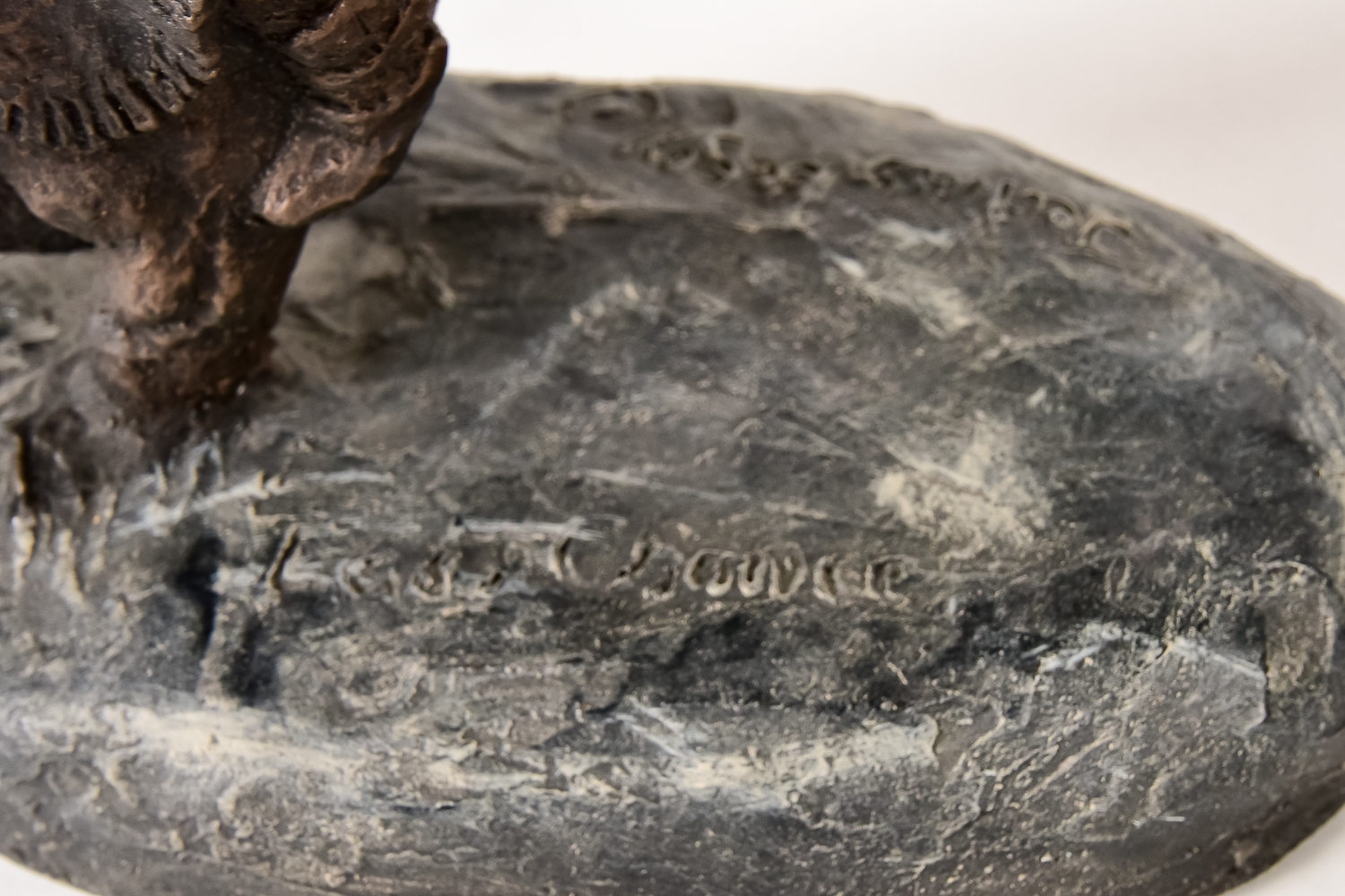 Bronze Resin Sculpture "Last Chance"