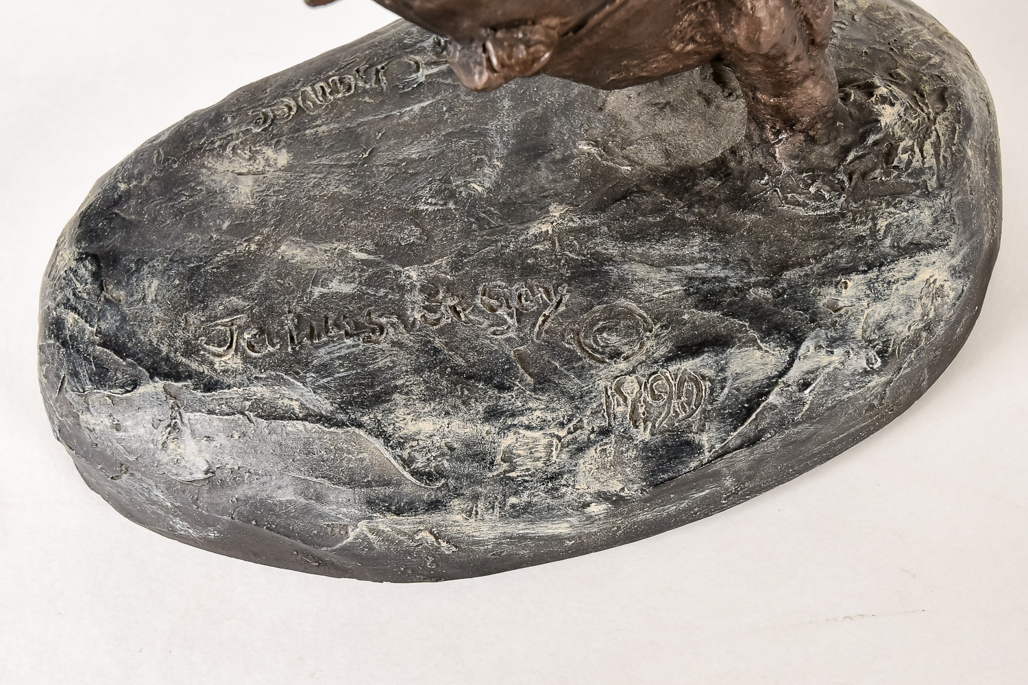 Bronze Resin Sculpture "Last Chance"