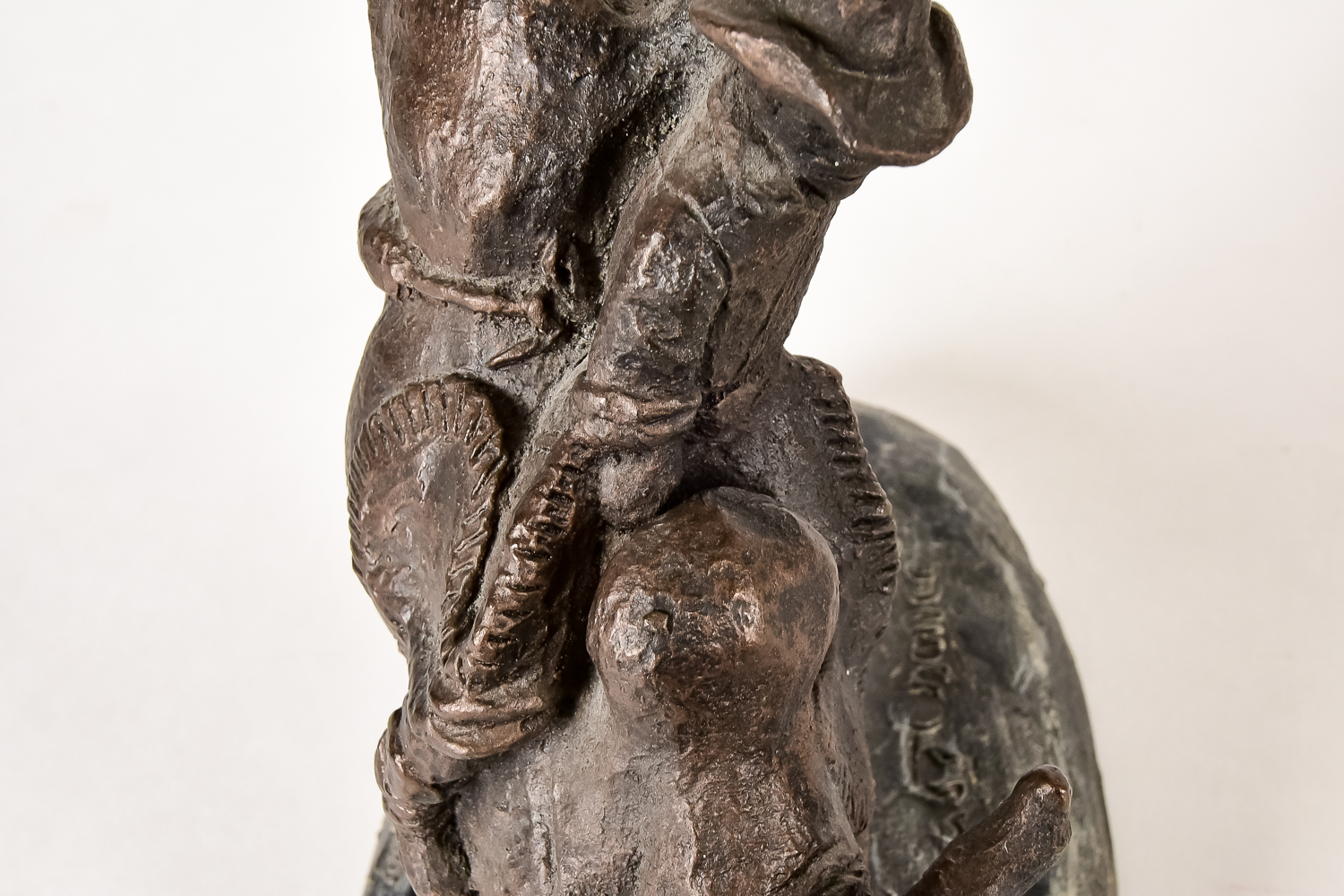 Bronze Resin Sculpture "Last Chance"