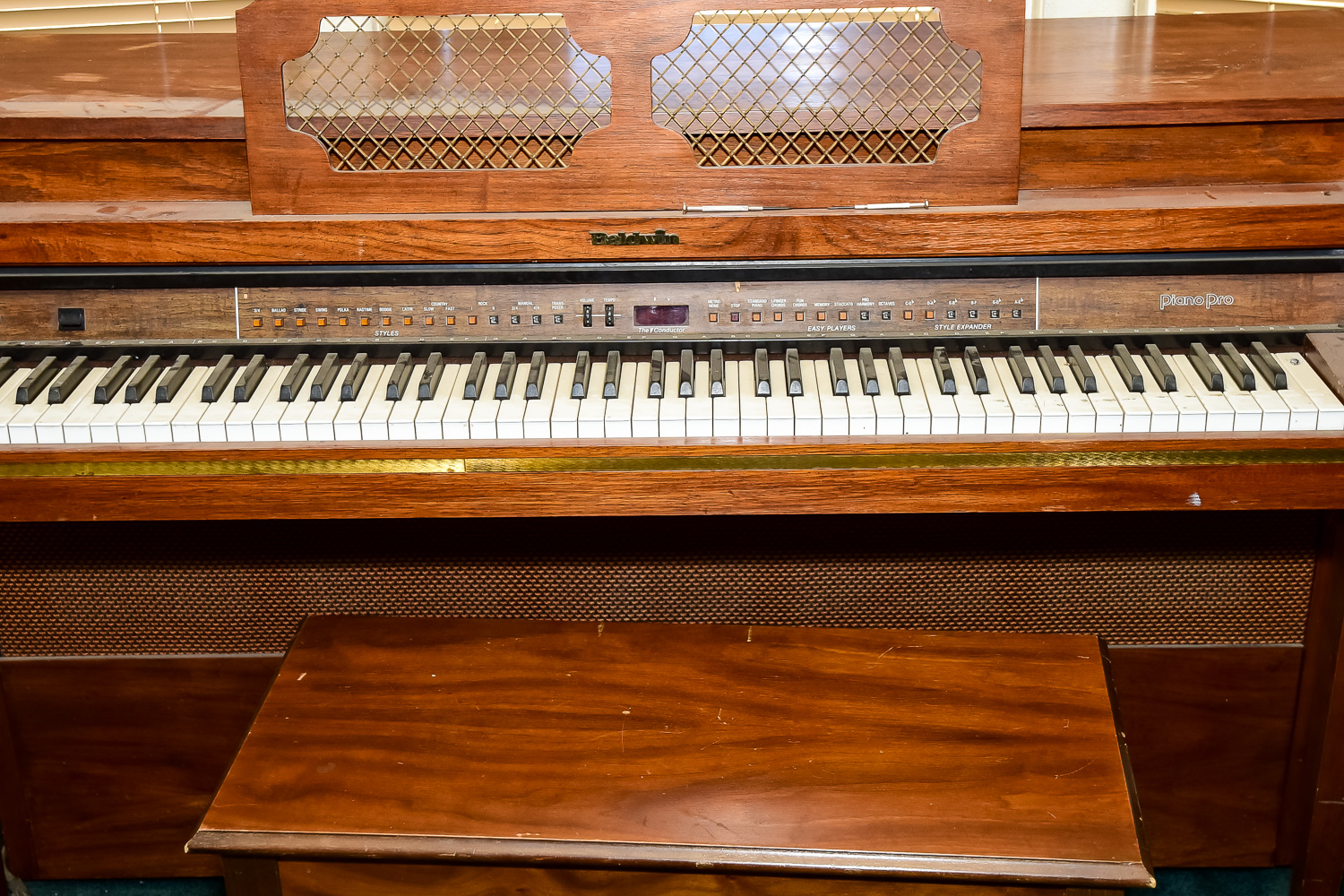 Vintage Baldwin Electric Piano and Bench