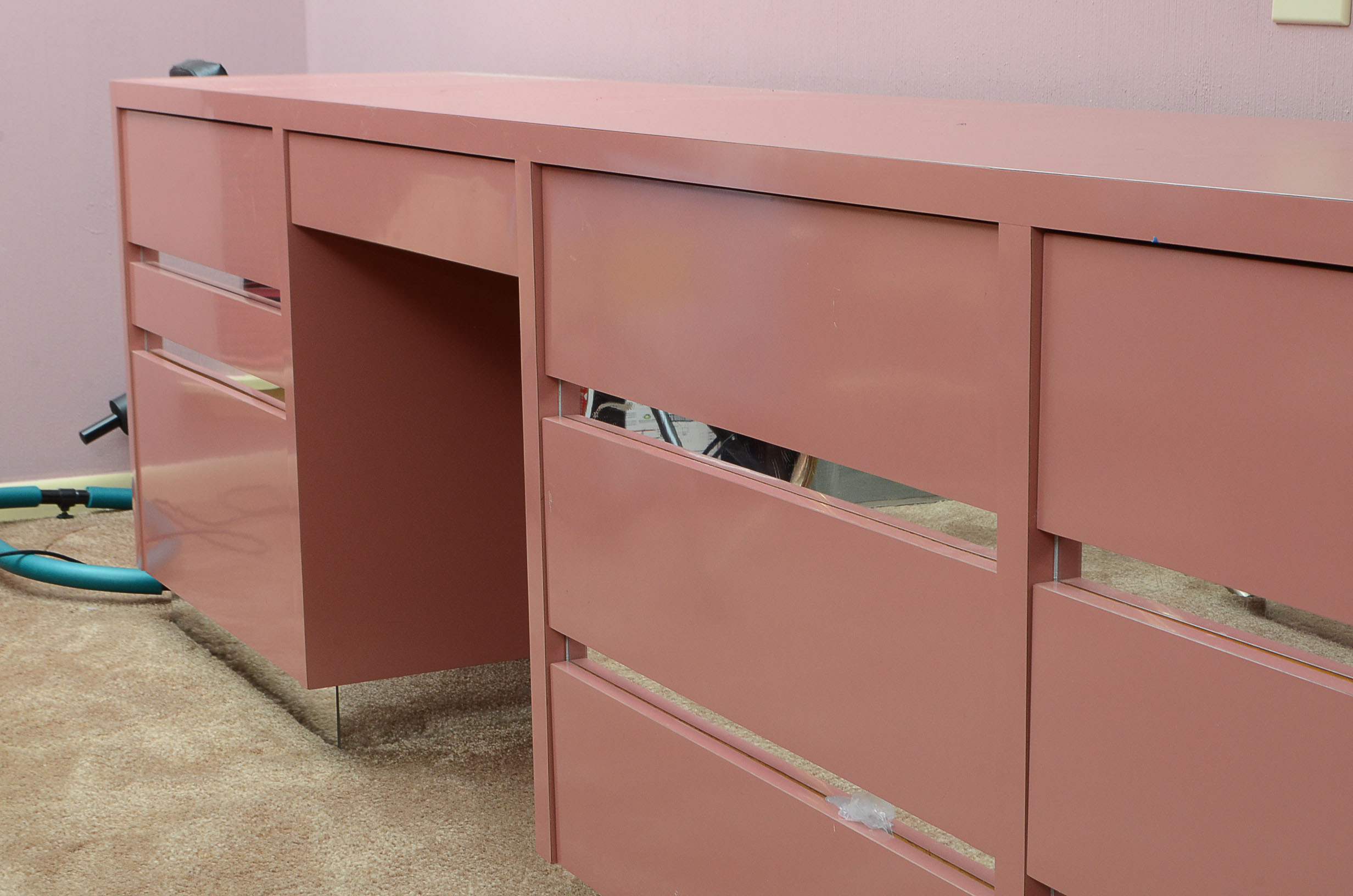 Retro Modern Desk and Dresser Unit