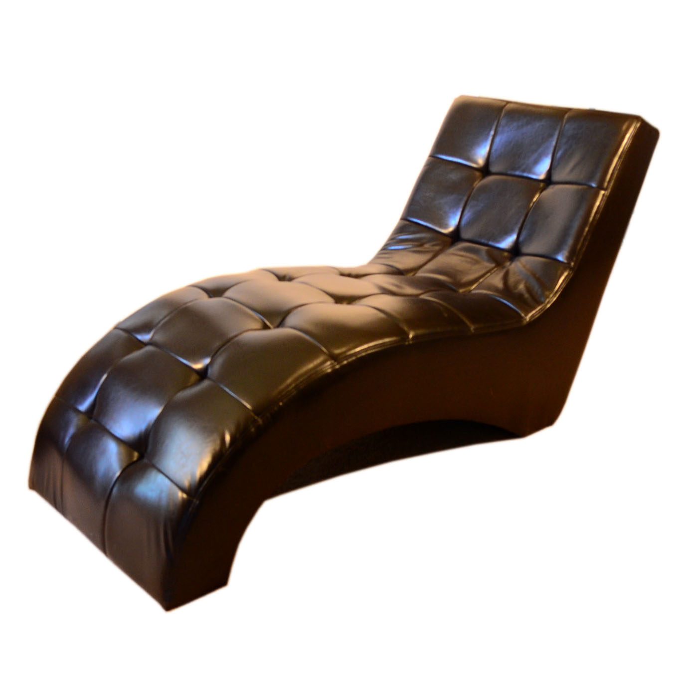 Black Leather Lounge Chair
