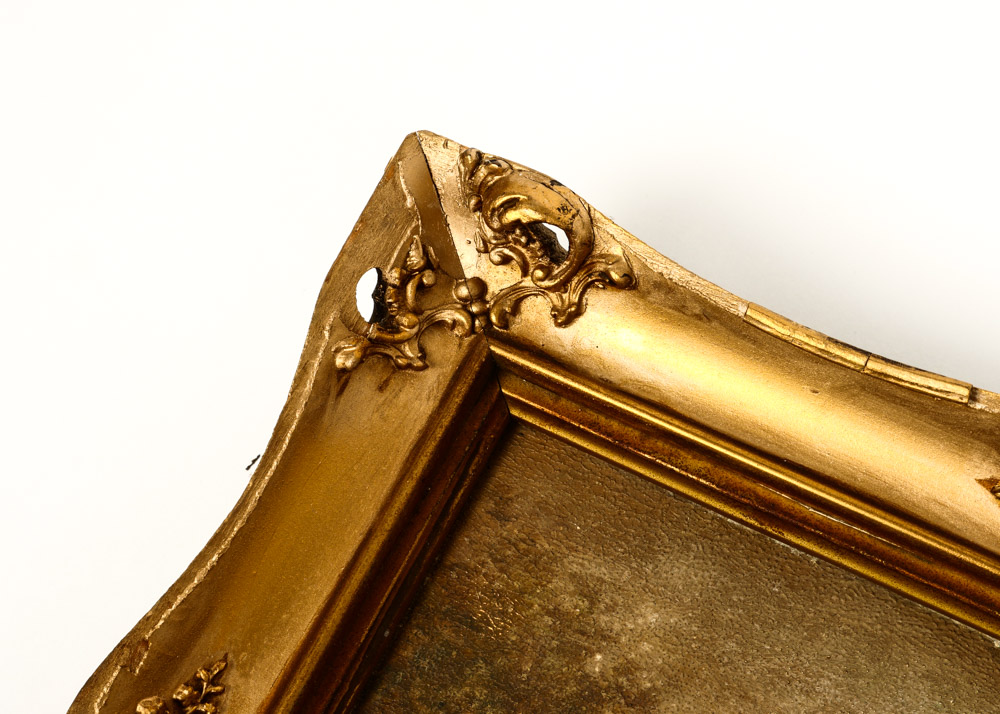 Antique Landscape Oil Painting on Board