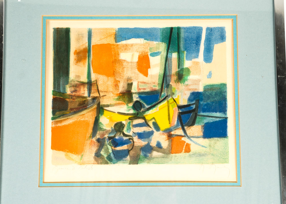 Original Signed and Titled Mixed Media Ink and Pastel Drawing