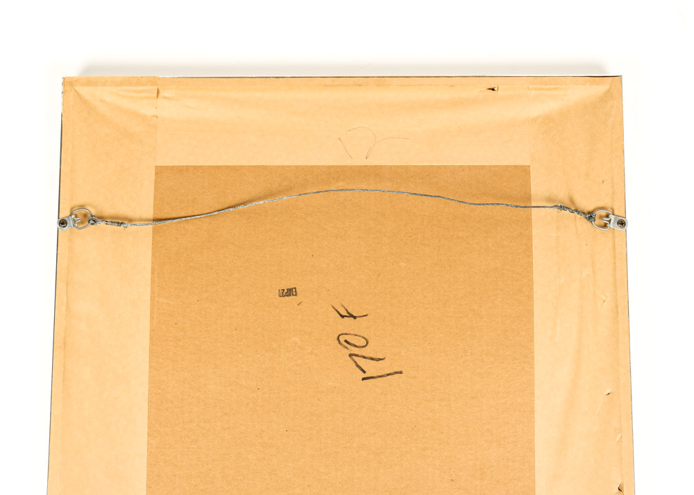 Original Signed and Titled Mixed Media Ink and Pastel Drawing