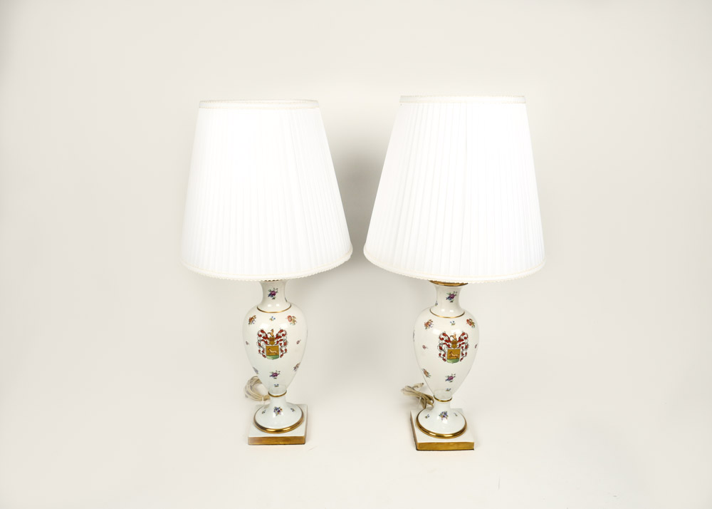 Pair of English Regimental Lamps